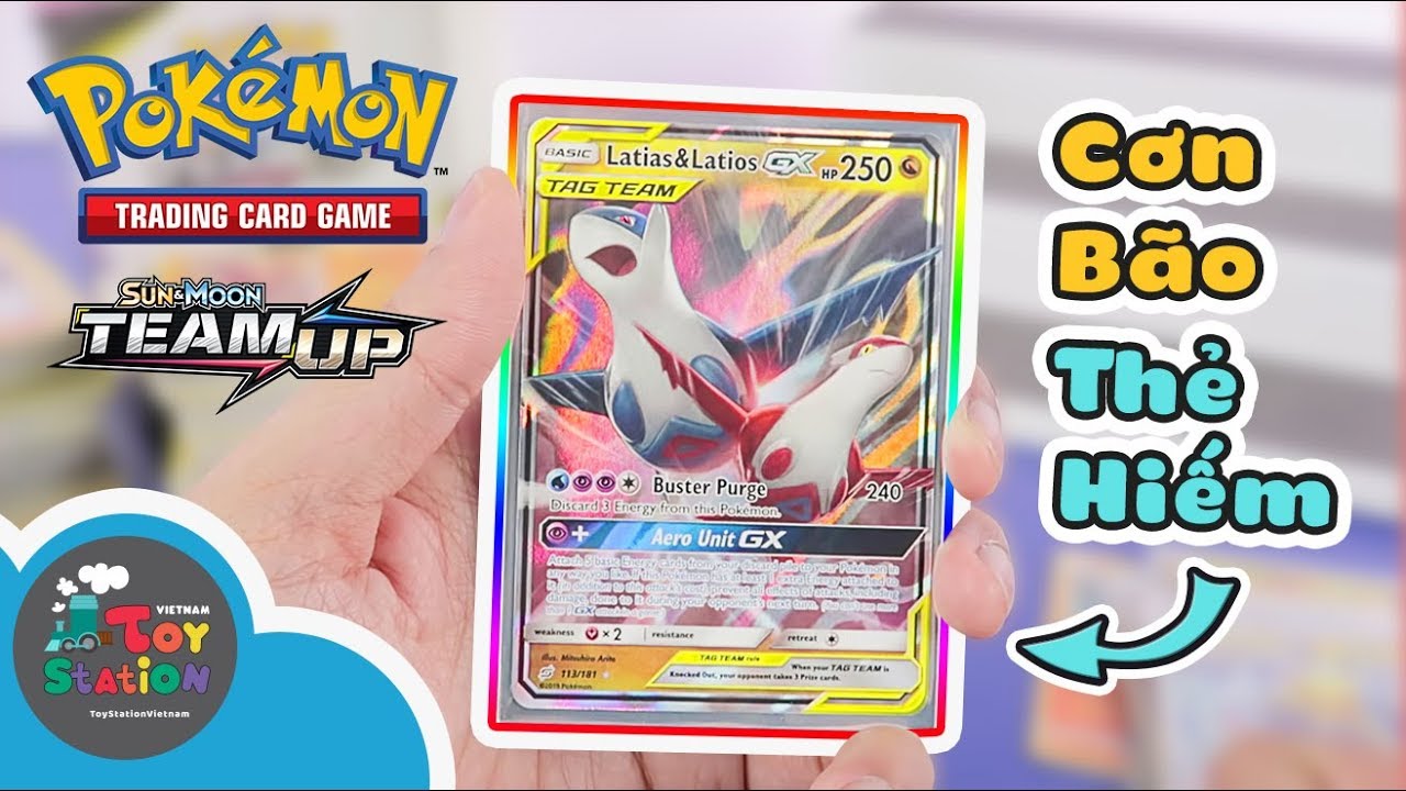 Tìm thấy thẻ hiếm nhất của Pokemon TCG Team Up... - youtube