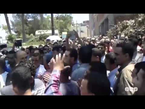 رصد قرية محلة أبو على تودع الشهيد أسامة الحسيني وسط هتافات ضد السيسي