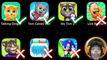 Arrr! I Play Talking Ginger, Tom Candy Run, My Tom 2 | I am Talking Tom Lover || Gameplay by JS UYE