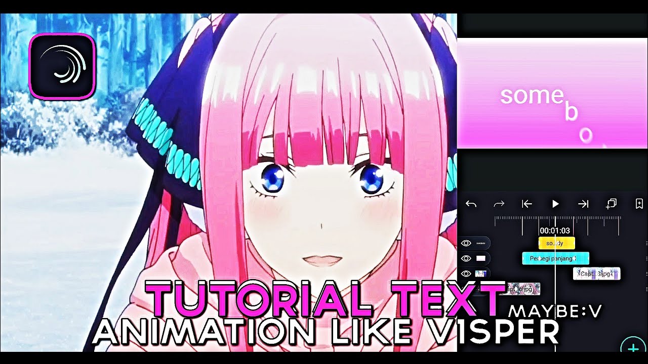 Tutorial Text Animation Like V1sper ( Ae inspired ) Alight Motion ...