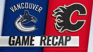 Czarnik's hat trick powers Flames past Canucks