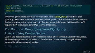 Understanding How to Use Nested Select Resultsets in Oracle