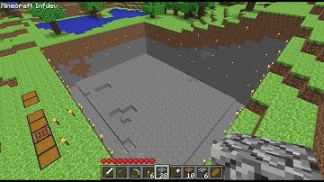 CHUNK MINE TIMELAPSE (PART 1) - MINECRAFT INFDEV