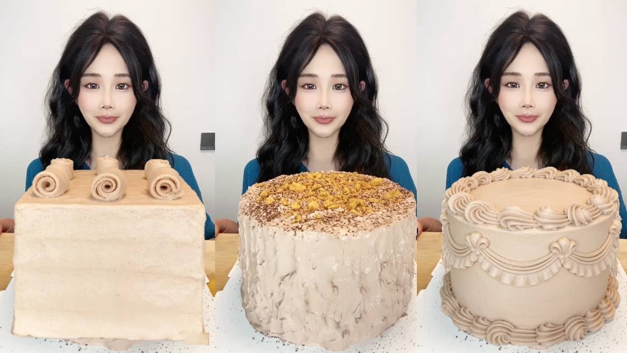 Asmr🍰Eating 🍰 (Soft And Waxy Sound) Irresistible Cake Joy丨Satisfying丨Eatings