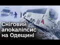 Одещина потерпає від потужної хуртовини і ожеледі! На дорогах застрягли авто, в місті падають дерева