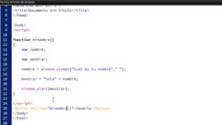 Javascript tutorial 11. Prompt()