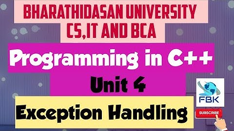 Exception Handling - Rethrowing an Exception
