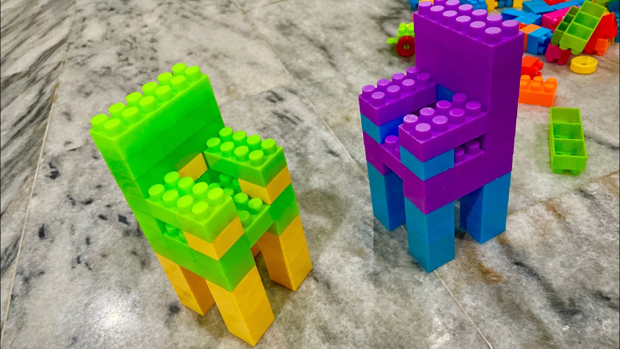 Chair with building blocks 🤩 | Lego building blocks - YouTube