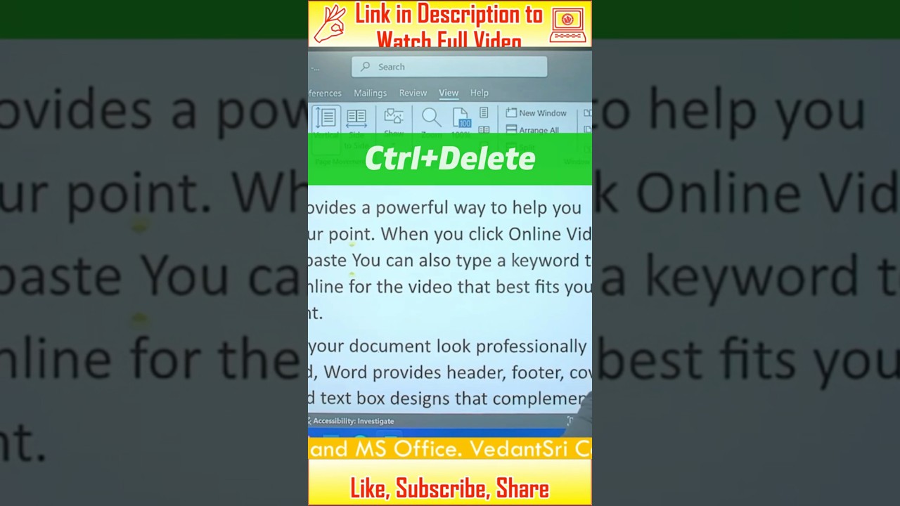 I Discovered a SIMPLE Trick to Erase Words in MS Word