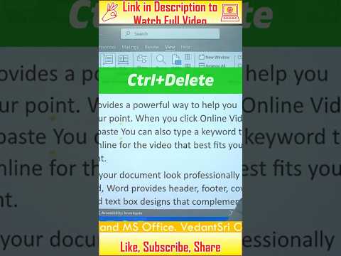 I Discovered a SIMPLE Trick to Erase Words in MS Word