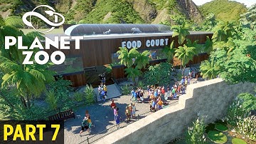 Starter Zoo Speed Build in Franchise Mode Part 7 | Indoor Food Court | Planet Zoo