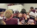 Elko football team celebrates head coach Cayden Mietchen’s first win with the program after 28-15