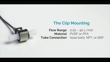 Equflow | Disposable Single Use Clip Mounting Flowmeter