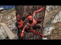 GTA 5 SPIDERMAN vs DEADPOOL Ragdolls #1 (Jumps,Falls,Fails) Superheroes