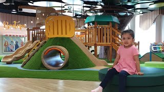 Kiara explores Orange Wheels Kids Play Area