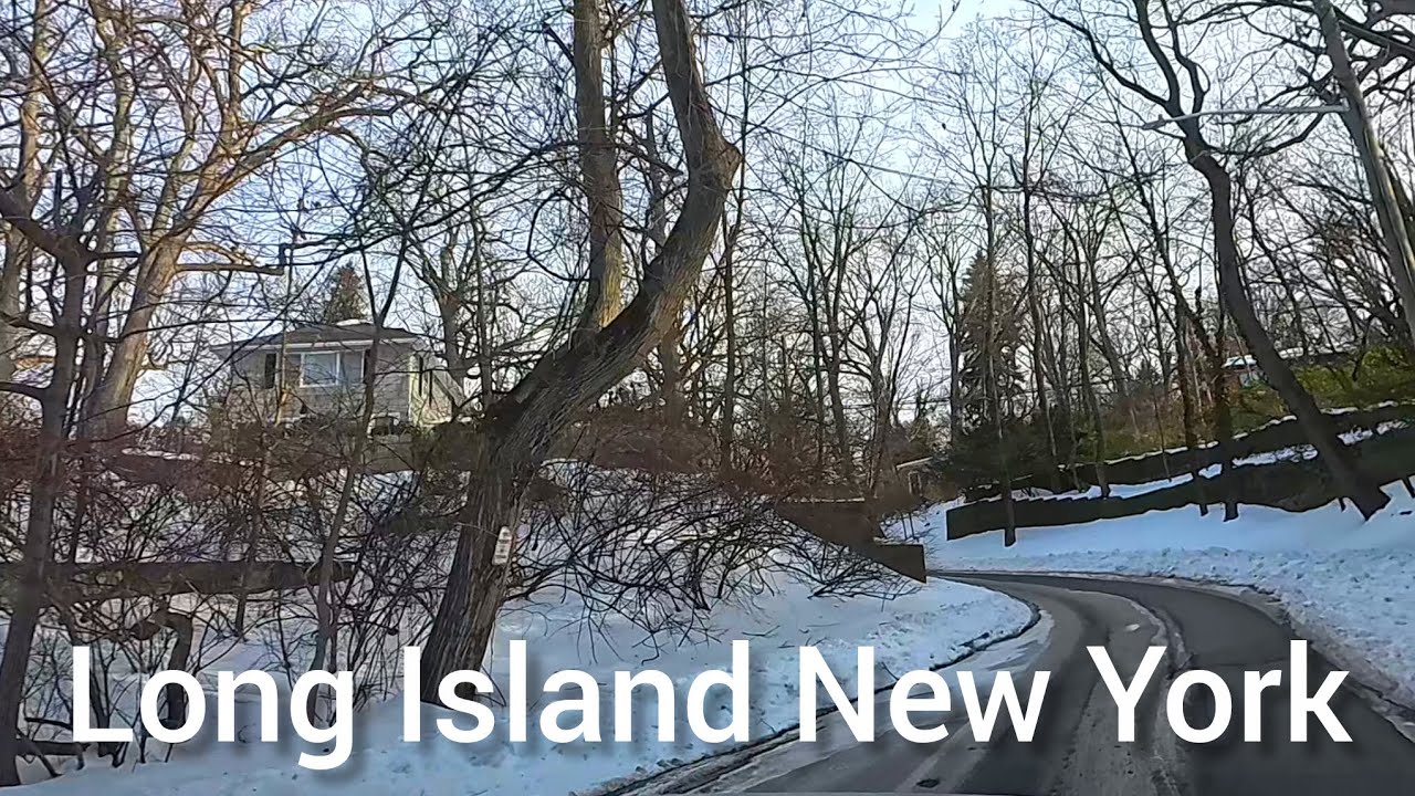 WINTER DRIVE FROM SEA CLIFF LI NY TO PORT WASHINGTON LI NY FEB 2026