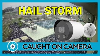 Hail Storm Caught On Camera - Vigilant 4Mp - Liberty Hill, Tx - 41521
