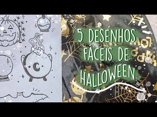 DESENHOS FÁCEIS QUE TODO MUNDO CONSEGUE FAZER - ESPECIAL DE HALLOWEEN 