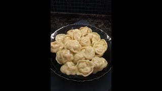 Пельмени с начинкой из кальмара и крабовых палочек