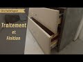 Ameublement sur mesure, traitement et finition.