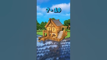 Tutorial Fisherman House 🏠 #minecraft #shorts