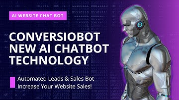 ConversioBot NEW AI Chatbot Technology, Automated Leads & Sales Bot, Increase Your Website Sales!