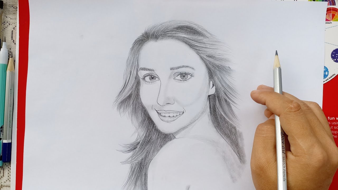 How to draw a smiley face smiling face kaise draw karen pencil