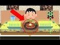 【踏切りアニメ】電車レストラン ふみきりアニメ ロボットアームの料理 レストラン!