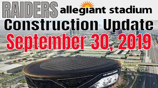 Las vegas raiders allegiant stadium construction update taken on
monday, september 30, 2019. the had a great win in indianapolis
sunday. now to do...