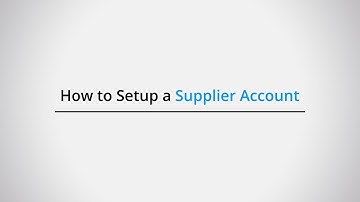 How to Setup Supplier Accounts in FastAccounts