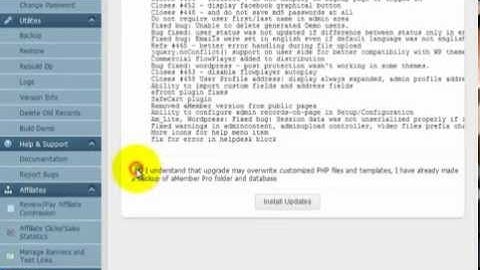 Using the Update Feature in aMember 4.x