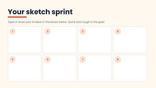 Crazy 8s Sketch Sprint