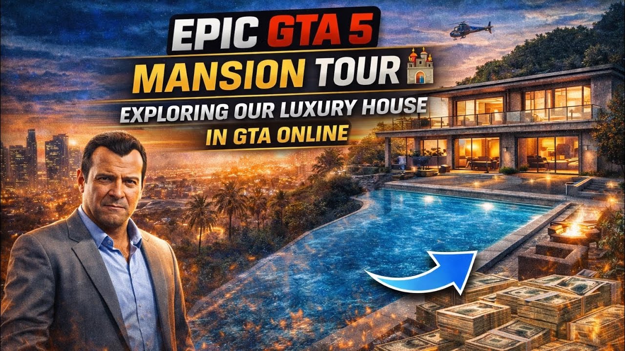 Epic GTA 5 Mansion Tour 🏰 | Exploring Our Luxury House in GTA Online