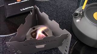 SNEAK PEEK , Expedition Research TITANIUM Solid Fuel Stove