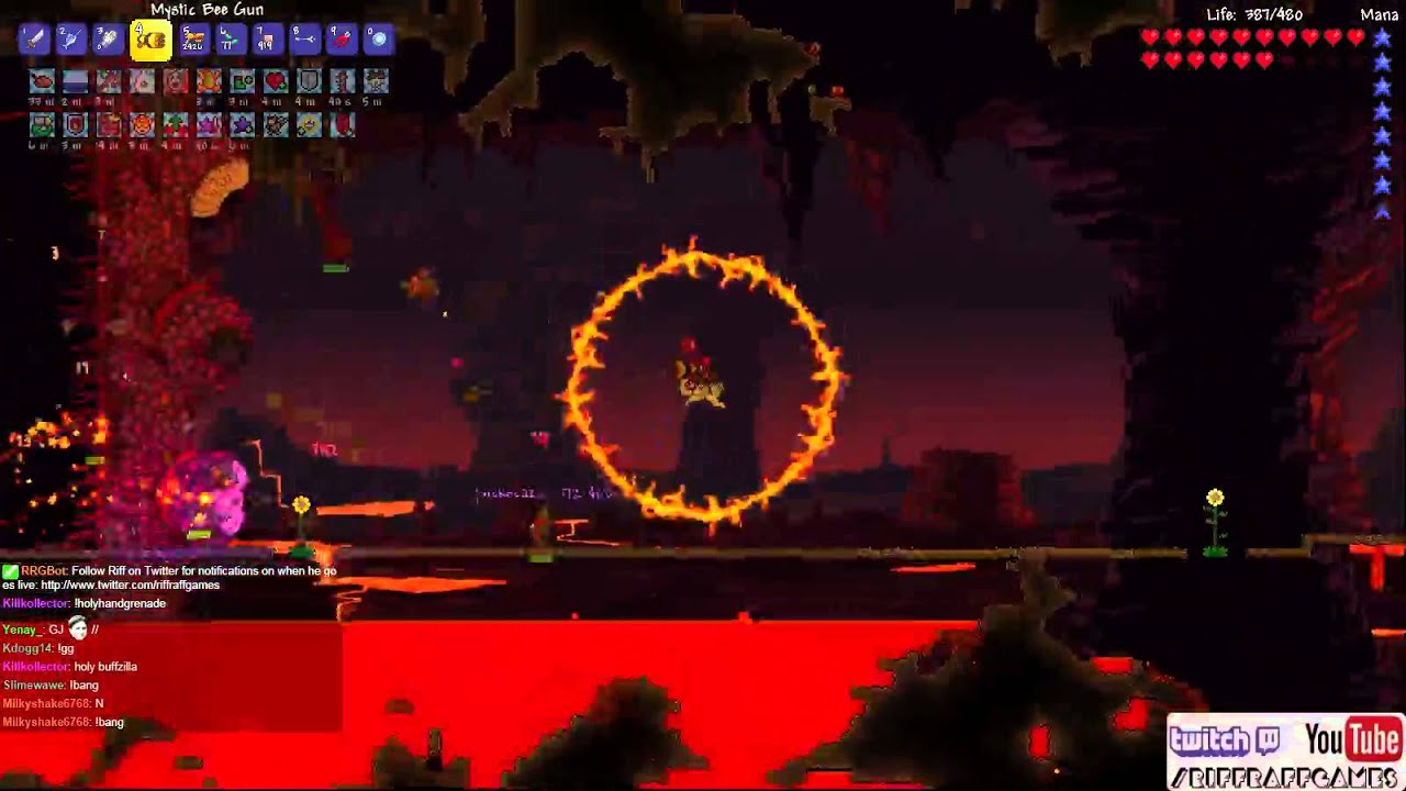 Wall Of Flesh Kill Hardcore Expert Co Op With TohClan Terraria PC YouTube