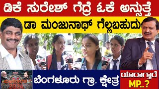 DK Suresh ಗೆದ್ರೆ ಓಕೆ | Dr.Manjunath ಗೆಲ್ಲಬಹುದು | Bangalore Rural Constituency | Karnataka TV