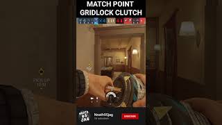 MATCH POINT GRIDLOCK 1v3 CLUTCH - Operation Heavy Mettle #gaming #rainbowsixsiege #r6 #shorts