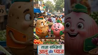 “Aloo aur Pyaj ki Mazedaar Baatein 😂 | Funny AI Talking Vegetables Video” #shots#viral#yt#ytshorts