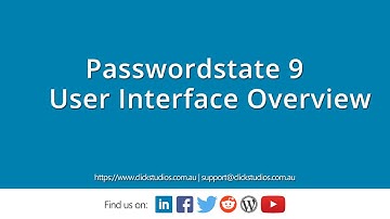Passwordstate User Interface Overview