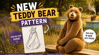 New Teddy Bear Sewing Pattern Review & Preview | Download on Patreon