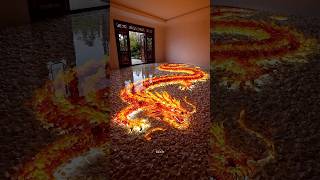 Dragon interior🤍#ai #moderninterior #bedroom #epoxy #epoxyfloor #bed #cartoon