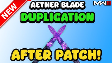 MW3 Aether Blade DUPLICATION GLITCH 💥 AFTER PATCH 💥- No Tombstone Glitch! - MW3 Zombies Glitch