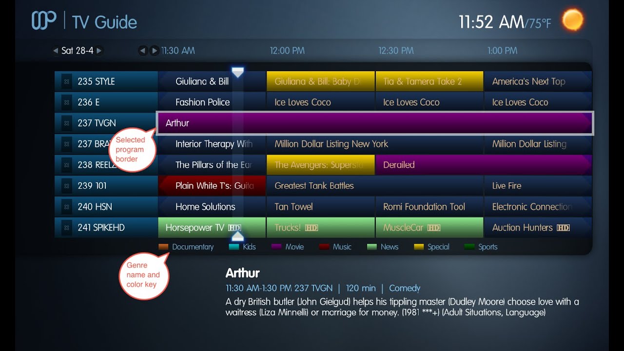 mediaportal webepg edit channel line up