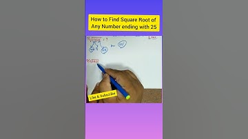Find Square root of any number ending with 25 | Math hack | #shorts #GyanaSatapathyAcademy#maths