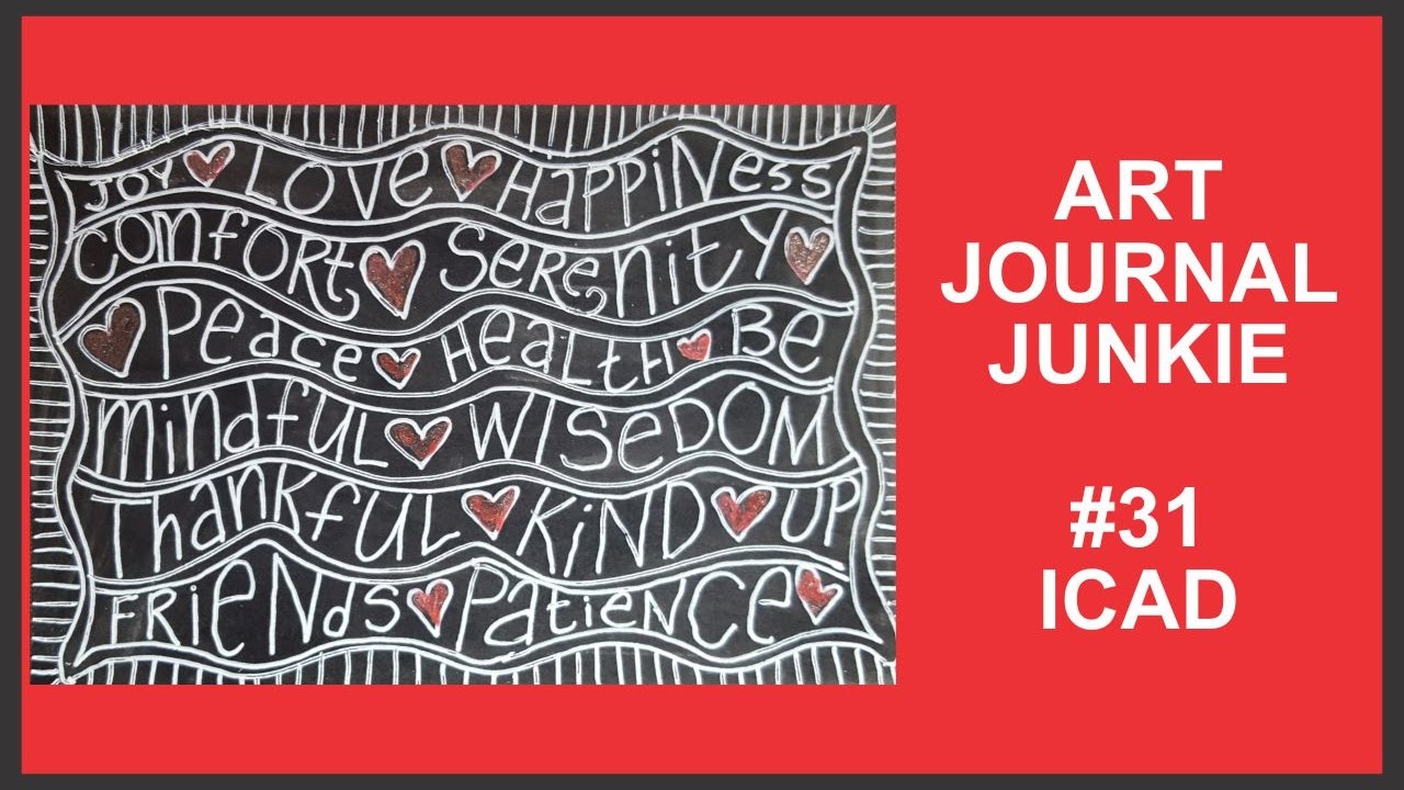 Art Journal Junkie 31 ICAD -  Words
