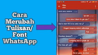 Cara Mengganti Font/Tulisan Di GB WhatsApp