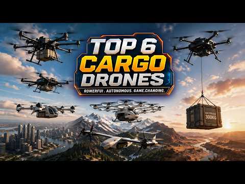 Top 6 Heavy Lift Cargo Drones | Autonomous Delivery UAVs Changing Global Logistics