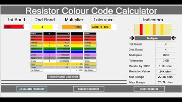 How to Create Resistor Colour Code Calculator Using ComboBox in Visual Basic.Net-Part 2 of 2