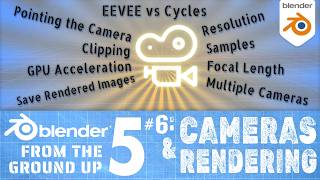 #6: Cameras & Rendering: The Basics. #b3d #blender3d