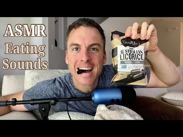 ASMR Eating Black Licorice | Close-Up Mouth Sounds, Whispering & Relaxation for Sleep